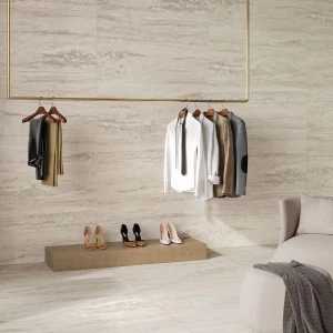 Керамогранит Neodom Stone Travertino Sense Beige Matt Str матовый бежевый N12053 120х60 см