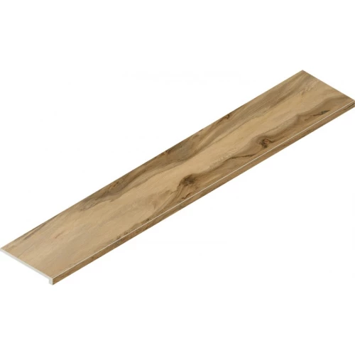 Ступень угловая правая из керамогранита Italon Аура Рисерва Нордик матовая бежевая 620070003193 160х33 см