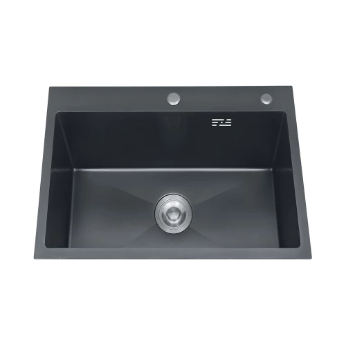 Кухонная мойка Azario Sabrina нержавеющая сталь цвет оружейная сталь AZB5050S 50х50х20 см