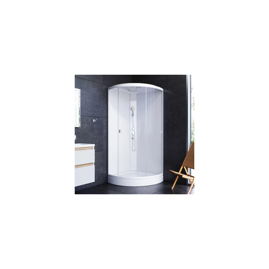 Душевая кабина Am Pm X-Joy без гидромассажа W88C-301-090WT64 90х90 см