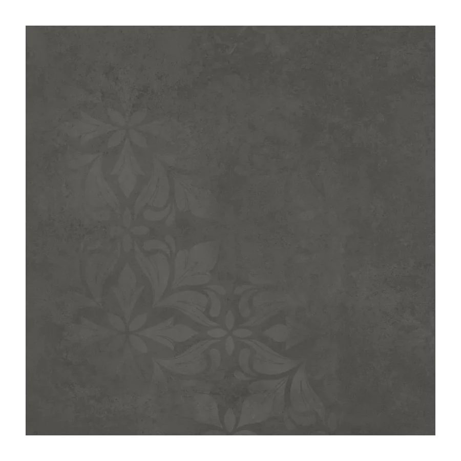 Керамогранит Kerama Marazzi Хадду декорированный матовый темно-серый KM4040G0091N 40,2x40,2 см