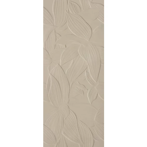 Плитка керамическая Fap Ceramiche Материа Брилланте Фоглие Линфа Брилланте / Materia Brillante Foglie Linfa Brillante глянцевая бежевая fTOR 120х50 см
