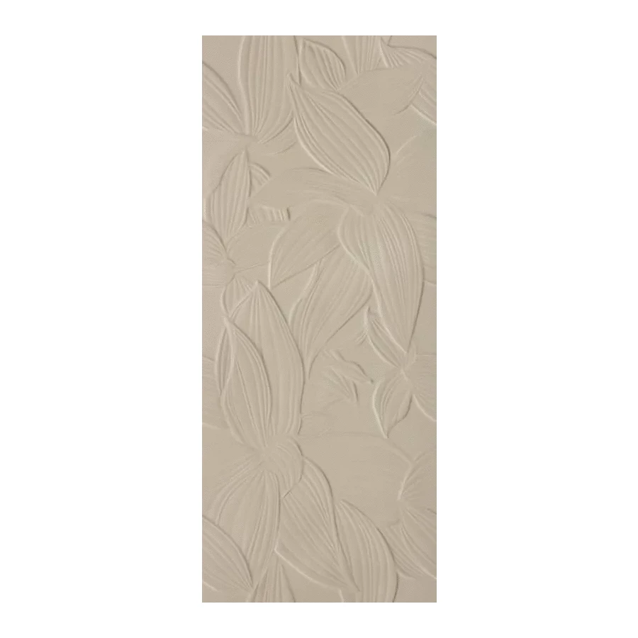 Плитка керамическая Fap Ceramiche Материа Брилланте Фоглие Линфа Брилланте / Materia Brillante Foglie Linfa Brillante глянцевая бежевая fTOR 120х50 см