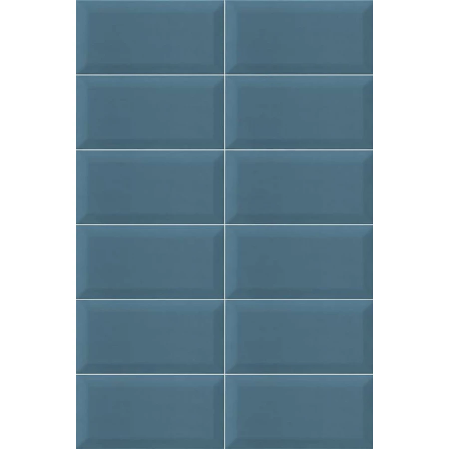 Плитка керамическая Mainzu Плус Биссел Блу-Греы / Plus Bissel Blu-Grey глянцевая синяя PT03131 20х10 см