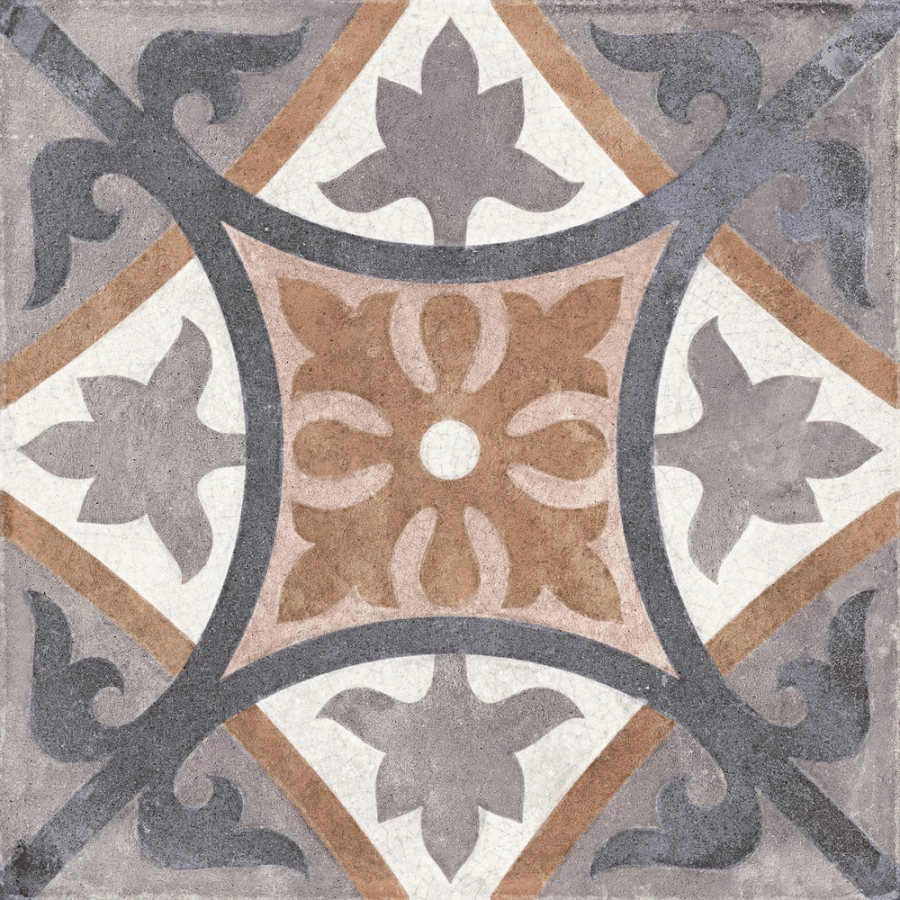 Керамогранит Cersanit Carpet орнамент рельефный матовый многоцветный A17932 29,8x29,8 см