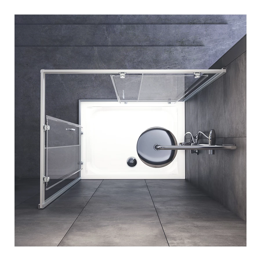 Душевое ограждение Am Pm Gem без поддона W90G-404-120290-MT 120х90 см