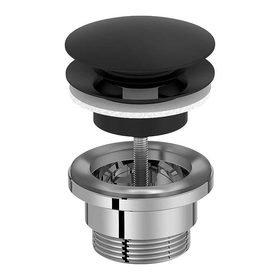 Донный клапан Jacob Delafon с системой клик клак E30536-BL