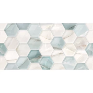 Плитка облицовочная Alma Ceramica Maritime рельефная матовая бирюзовая TWU2550MRM16 50х24,9 см