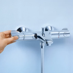 Смеситель для ванны Grohe Grohtherm 800 с регулируемым аэратором с термостатом хром 34576000