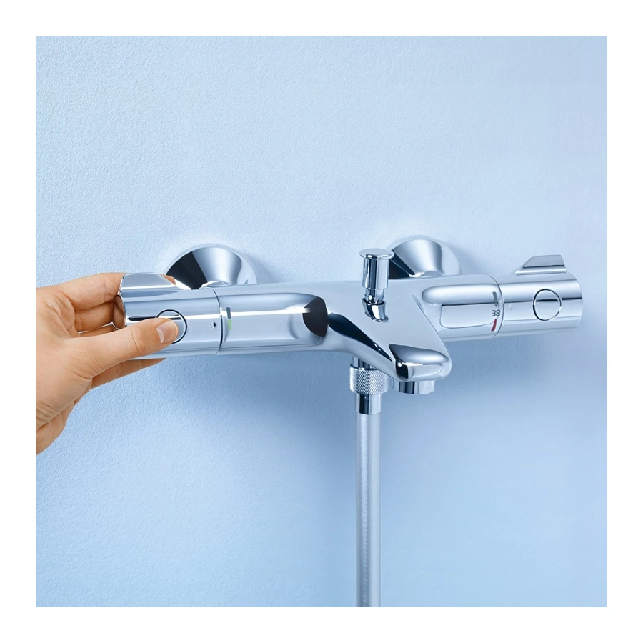 Смеситель для ванны Grohe Grohtherm 800 с регулируемым аэратором с термостатом хром 34576000