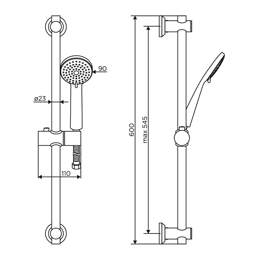 Душевой комплект Dorff Logic D0103000SS