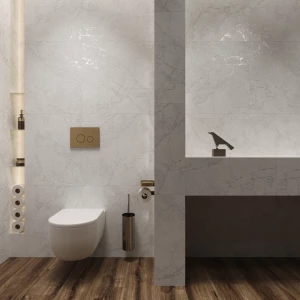 Керамогранит Arcadia Ceramica Arctic White Carving белый CR6008-A 60х60 см