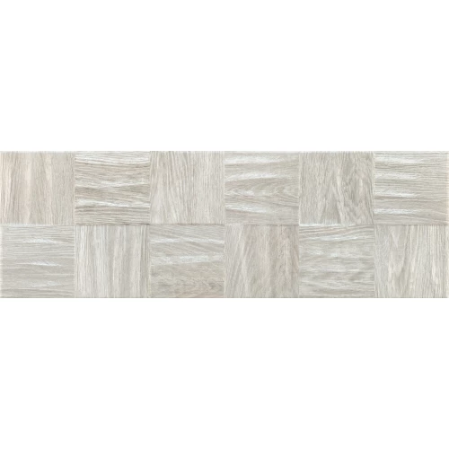 Плитка настенная Baldocer Eleganza Silver Squares матовая серая 90х30 см