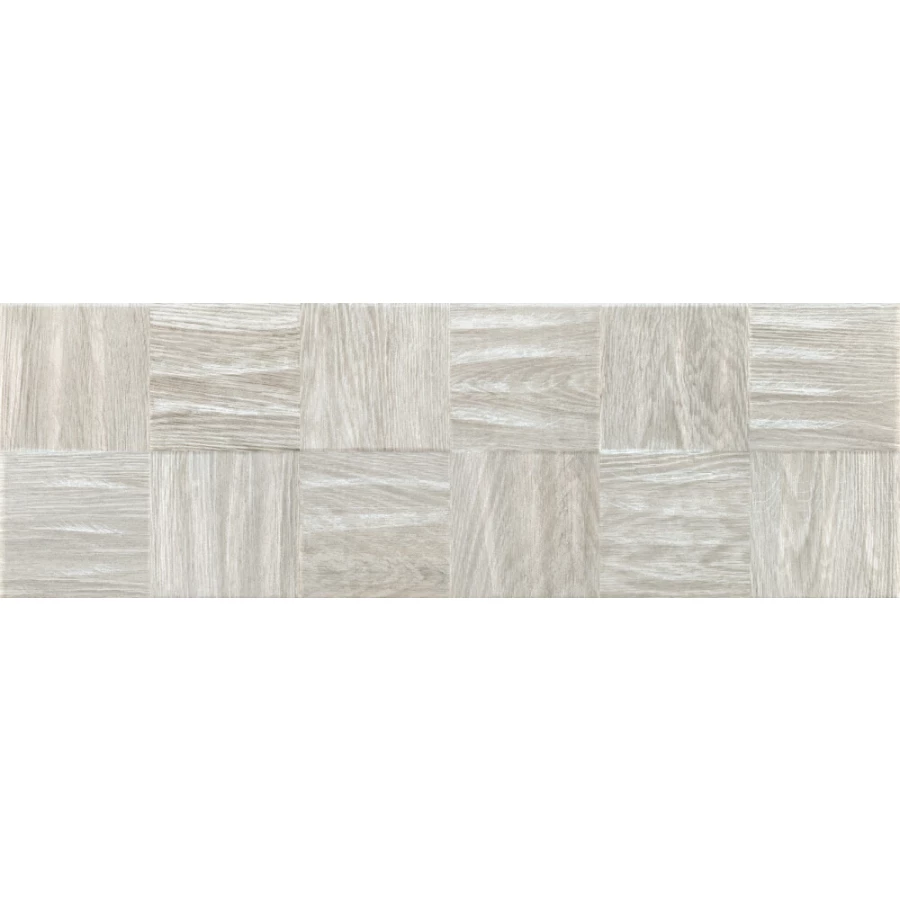 Плитка настенная Baldocer Eleganza Silver Squares матовая серая 90х30 см