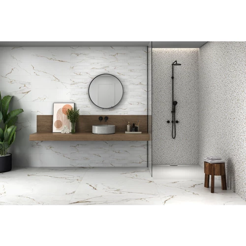 Плитка настенная Emigres Alba Mos Mat Gold 75х25 см