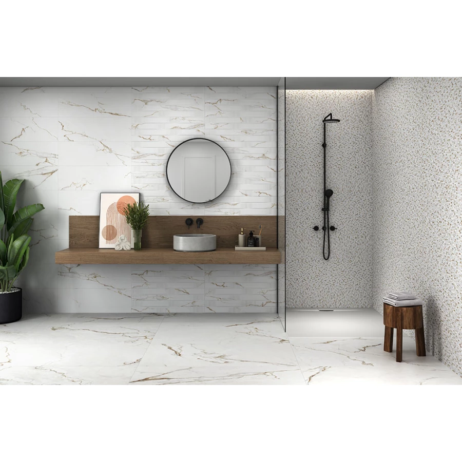 Плитка настенная Emigres Alba Mos Mat Gold 75х25 см