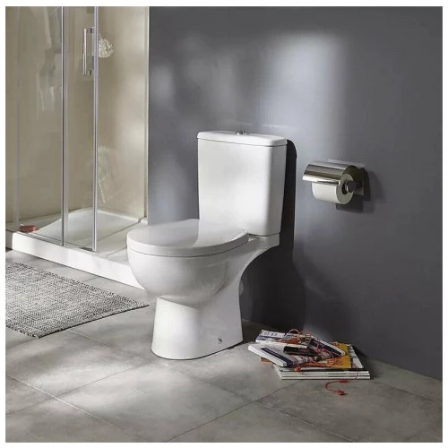 Чаша для унитаза-компакта Jacob Delafon Patio Rimless с горизонтальным выпуском белая UJV102-00