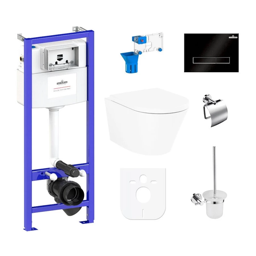 Унитаз Lavinia Boho Relfix Biore Compacto Rimless 97010058 (комплект 9 в 1)