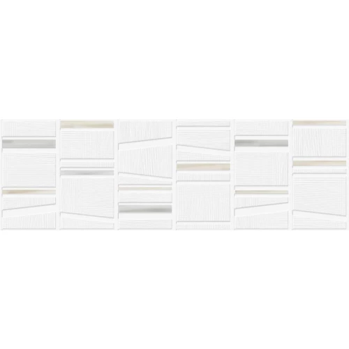 Плитка настенная Grespania Kioto Mikado Blanco Rect матовая белая 70KI411 100х31,5 см