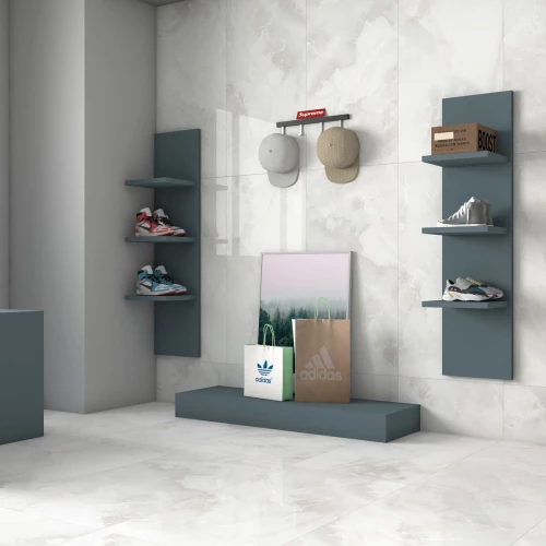 Керамогранит Neodom Onyx Crystal Onyx Polished глянцевый белый N20574 120х60 см