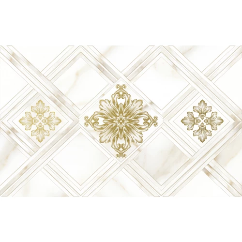 Декор Global Tile Calacatta Gold белый 40*25 см