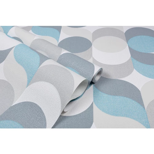 Обои флизелиновые Palitra Home Confetti HomeColor серые HC31185-47 1,06х10,05 м