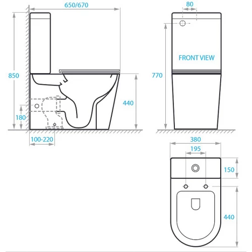 Чаша унитаза Koller Pool Orion с сидением OR-0650-RC-C 38х85 см