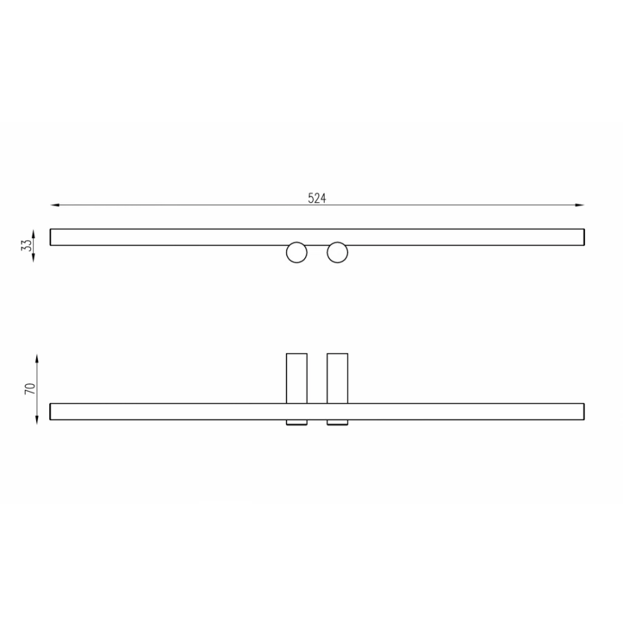 Полотенцедержатель двойной Abber Osten 316 брашированное светлое золото AA1855BG