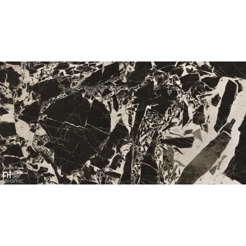 Керамогранит NT Ceramic Quanta Grey Portoro Black Лаппатированный NS612NTT9028L 120х60 см