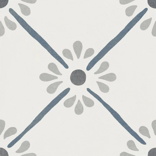 Керамогранит Harmony Peronda Provenza Blue Flower матовый многоцветный 3386037787 22,3х22,3 см