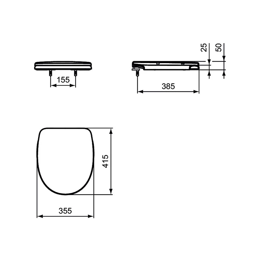 Крышка-сиденье Ideal Standard Ocean W300201
