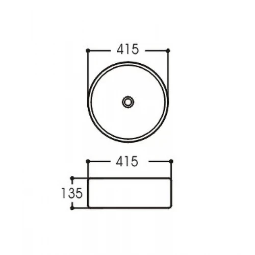 Раковина накладная Aquatek Европа AQ5558-00 41,5х41,5 см