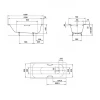 Стальная ванна Kaldewei Saniform Plus mod 361-1 easy-clean 111600013001 150x70 см