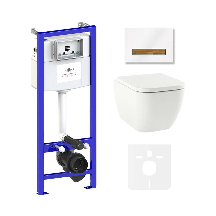 Унитаз Lavinia Boho Relfix One Compacto 75110077 (комплект 6 в 1)