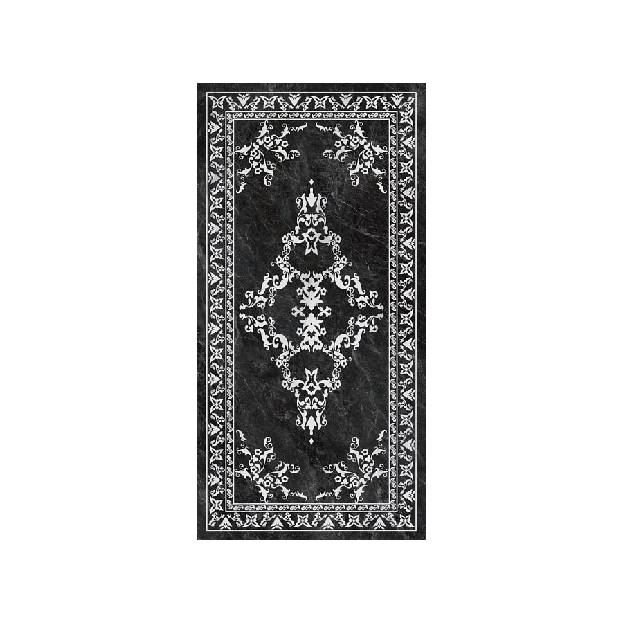 Керамогранит Kerama Marazzi Риальто декорированный лаппатированный обрезной серый тёмный SG592722R 238,5x119,5 см