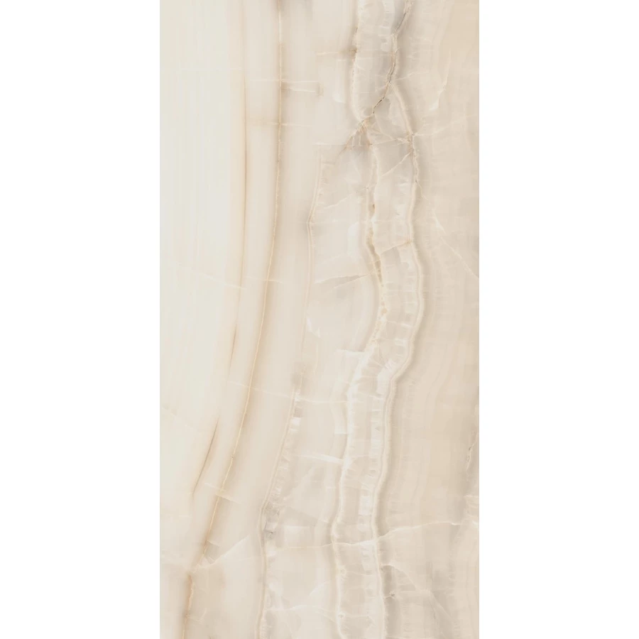 Керамогранит Sant Agostino Akoya Ivory Krystal глянцевый бежевый CSAAKIVL18 180х90 см