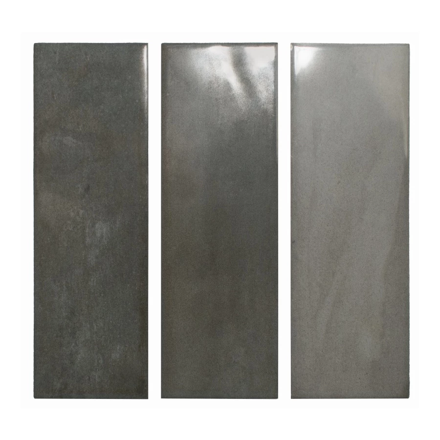 Плитка настенная DNA Calema Shadow Gloss глянцевая темно-серая 16х5,2 см