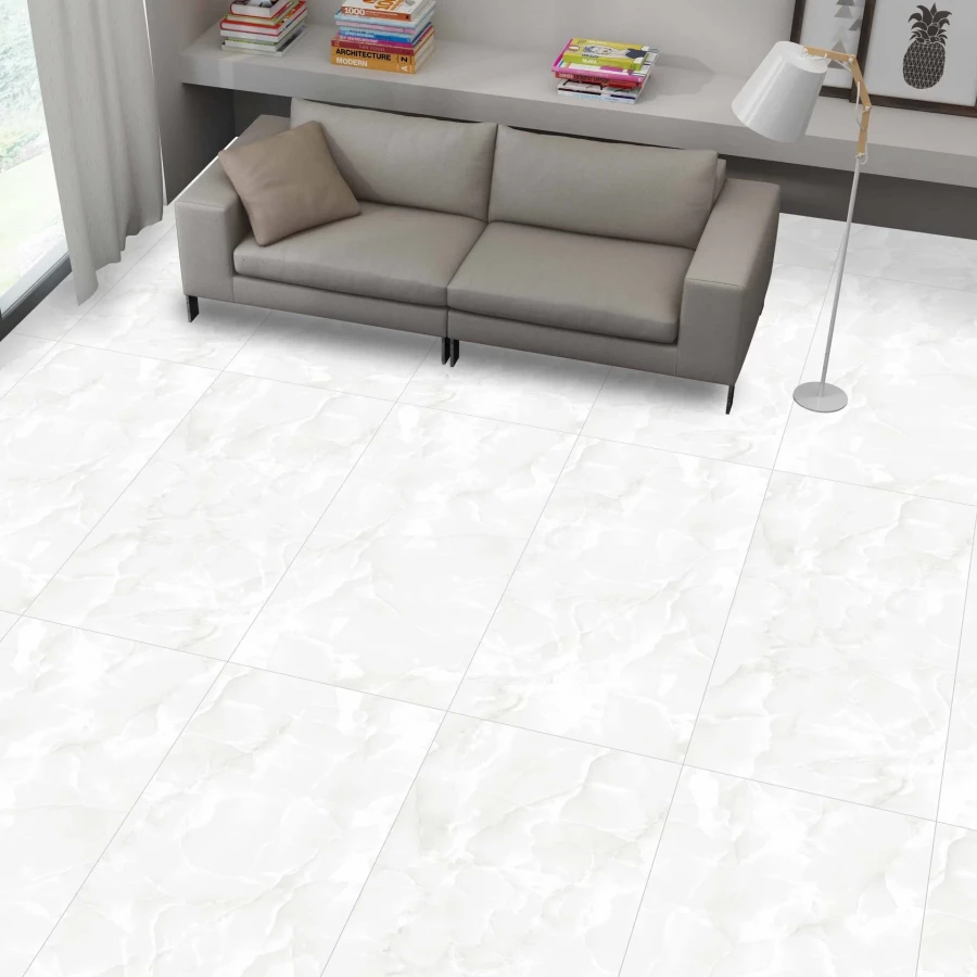 Керамогранит Realistik Onyx Classic White Sugar Polished серый 120x60 см