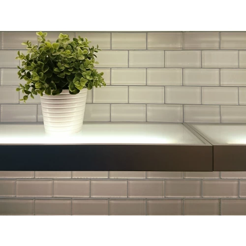 Стеклянная мозаика Caramelle Mosaic Mattoni Bianchi белый 30x30 см