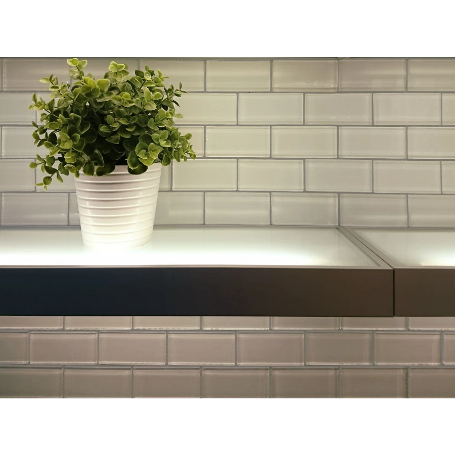 Стеклянная мозаика Caramelle Mosaic Mattoni Bianchi белый 30x30 см