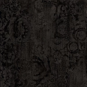 Керамогранит Versace Eterno Carbon Patchwork матовый черный 263030 80x80 см