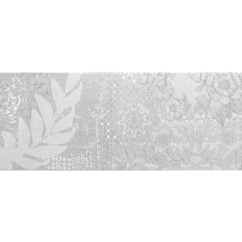 Плитка настенная Unicer Cosmos Decor Calma 1 Plata глянцевая серая 58х23,5 см