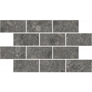 Декор Kerama Marazzi Чеппо ди Гре мозаичный обрезной матовый антрацит DD606220/MM 34,6x20 см
