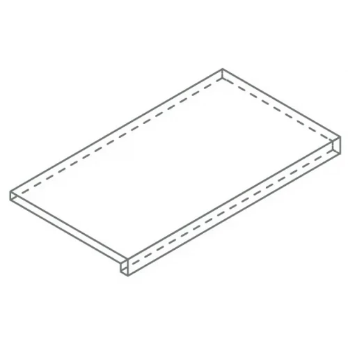 Ступень фронтальная из керамогранита Italon Магма X2 Сильвер серая 620070003027 60х33 см