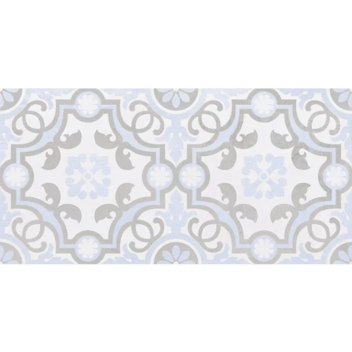 Плитка настенная Laparet Depo узор голубой 34017 25х50