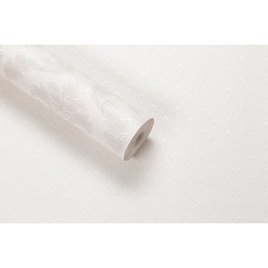 Обои бумажные Palitra Home HomeColor Adore белые HC11040-21 0.53х10.05 м