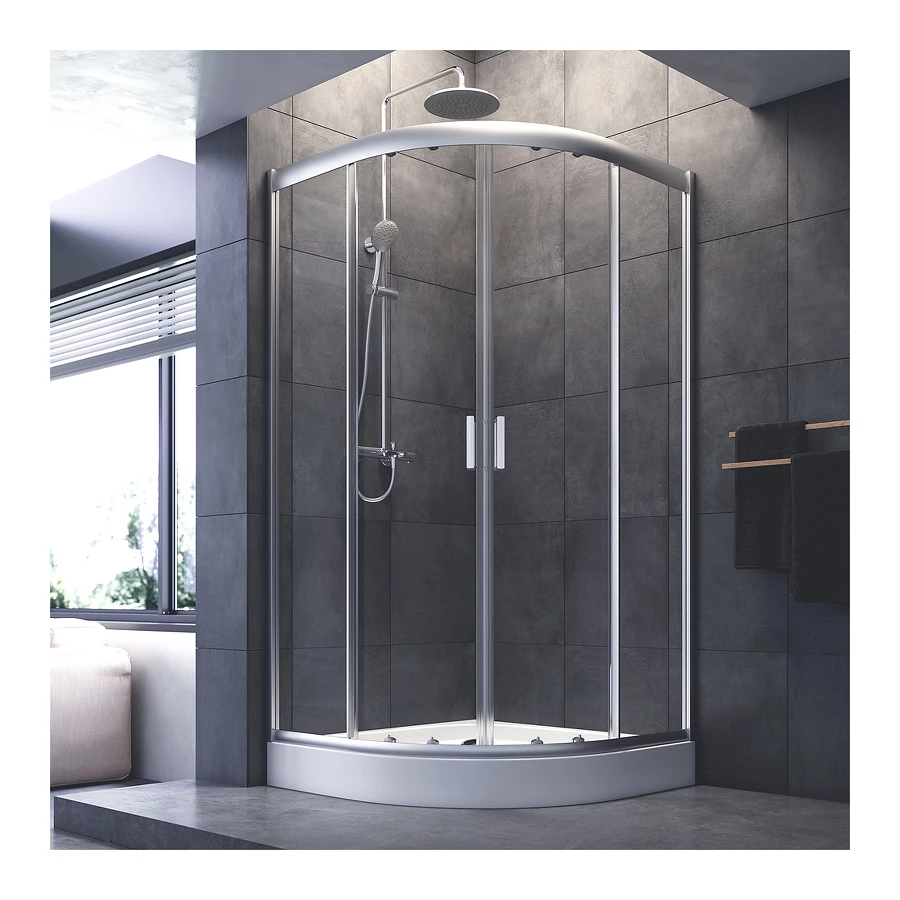 Душевой уголок Am Pm Gem без поддона W90G-401-100WT 100х100 см