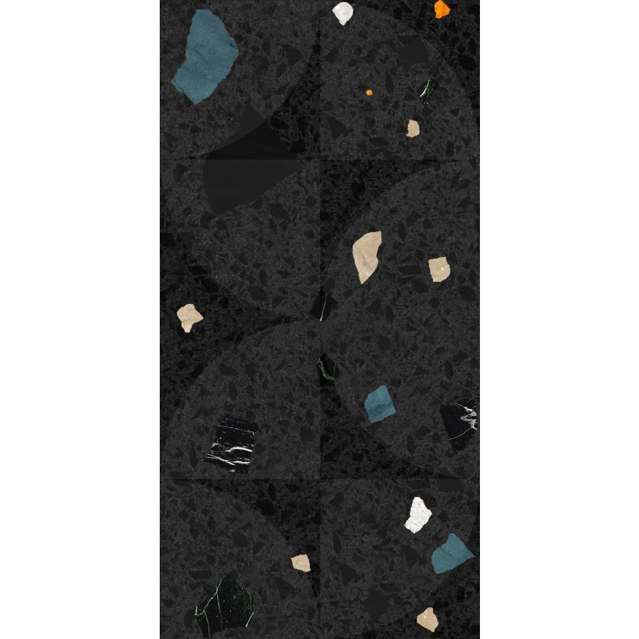 Керамогранит Creto Cray dark geometry 30х60 см