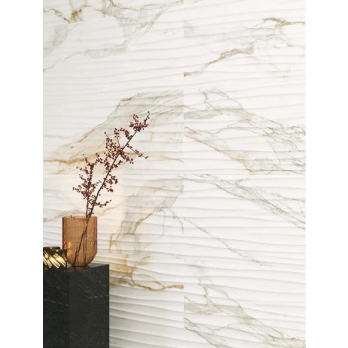 Плитка настенная Museum Peronda Пралине Голд Десор Сп / Praline Gold Decor Sp белая 34677 100х33,3 см