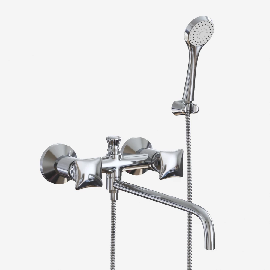 Смеситель для ванны и умывальника MixLine ML11-02 530475 хром